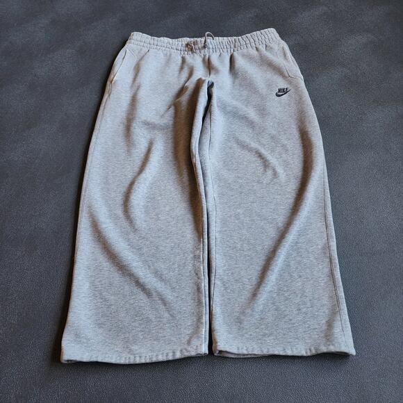 Vintage Y2K Nike Baggy Silvertab Grey Wide Leg Sweatpants Medium - Picture 1 of 9